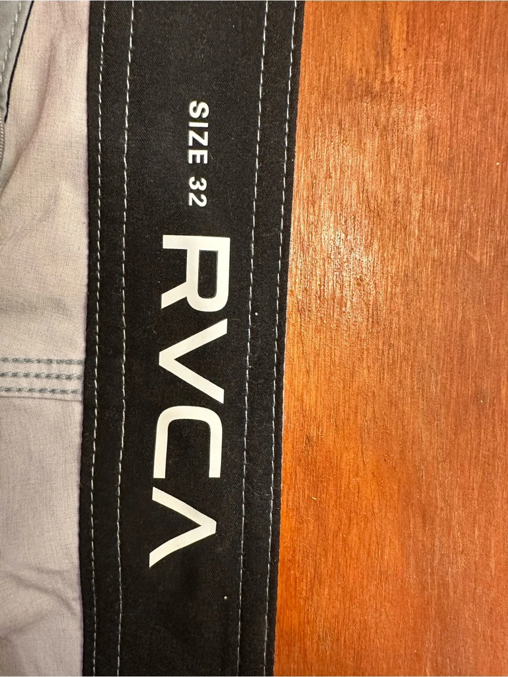 RVCA Light Blue Striped Men’s Swim Board Shorts